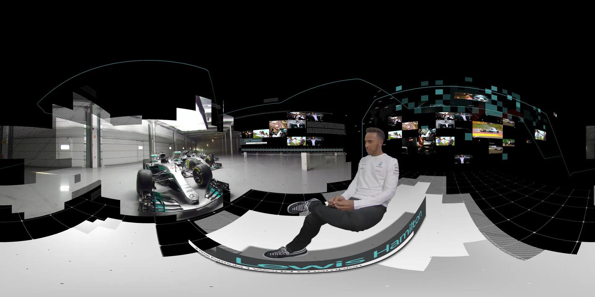 lewis hamilton sky tv footage